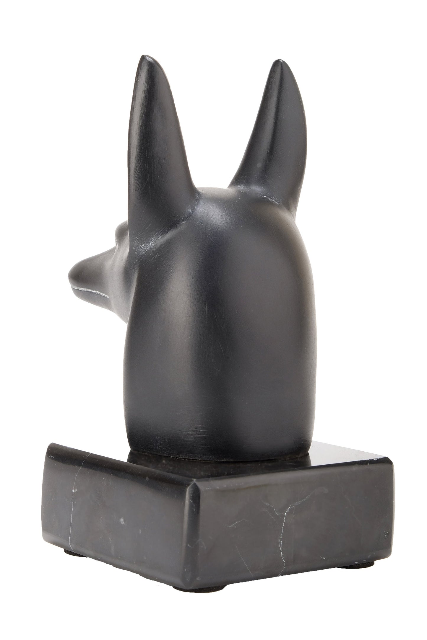 Amazing Anubis jackal Head the symbol of afterlife and mummification - Replica Altar statue made with Egyptian soul