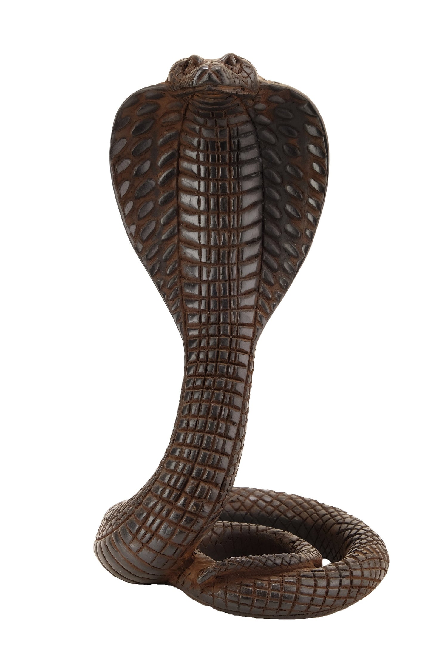 The mighty Uraeus - Ancient Egyptian Cobra - Replica Altar statue Flawlessly carved from polystone - Handmade in Egypt