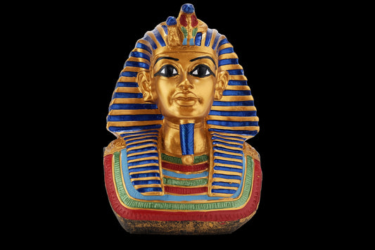 Unique ancient Egyptian statue of king Tutankhamun hand painted made in Egypt