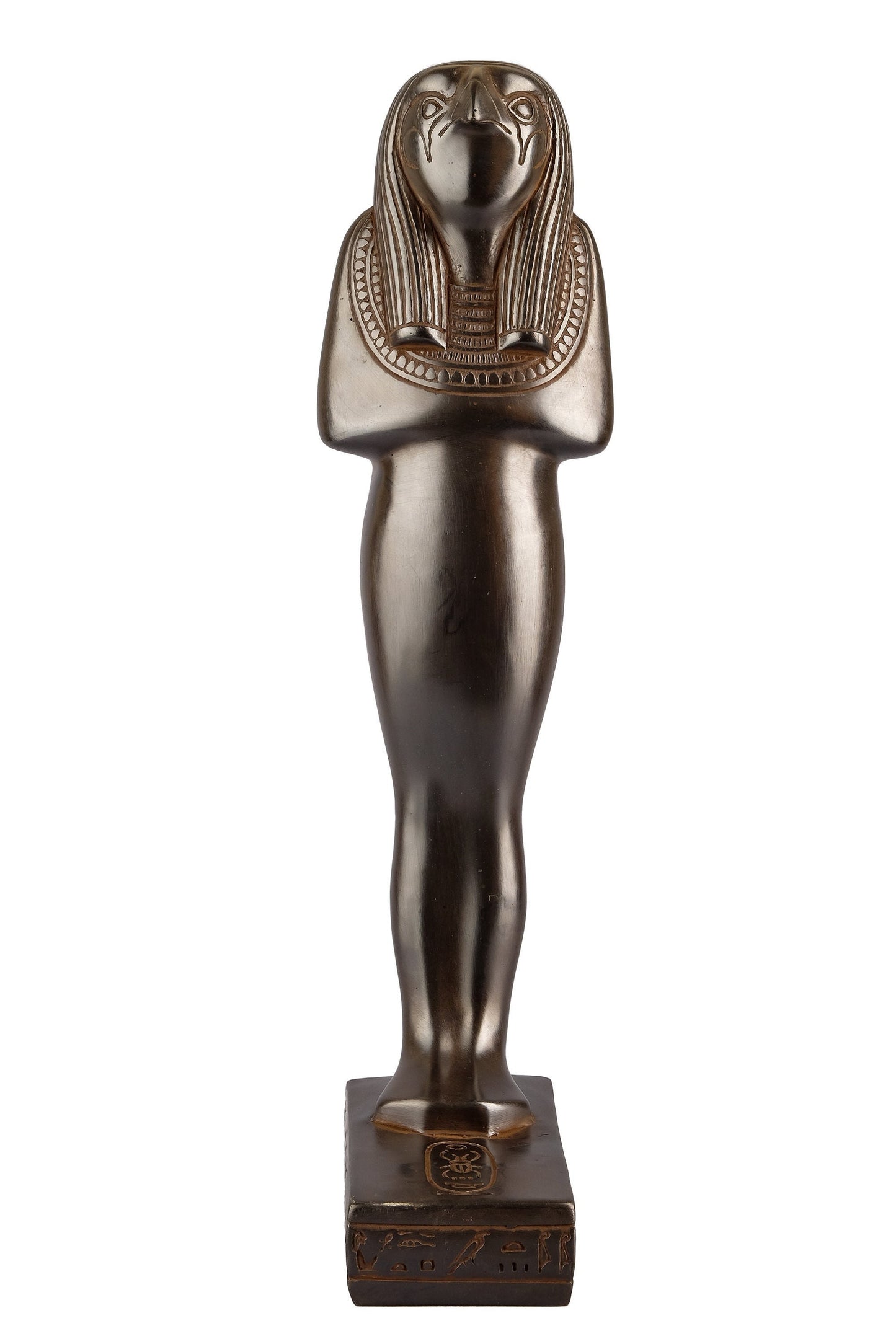 Ancient Egyptian statue Horus Ushabti as a Falcon God of Sky heavy black Egyptian Art made in Egypt