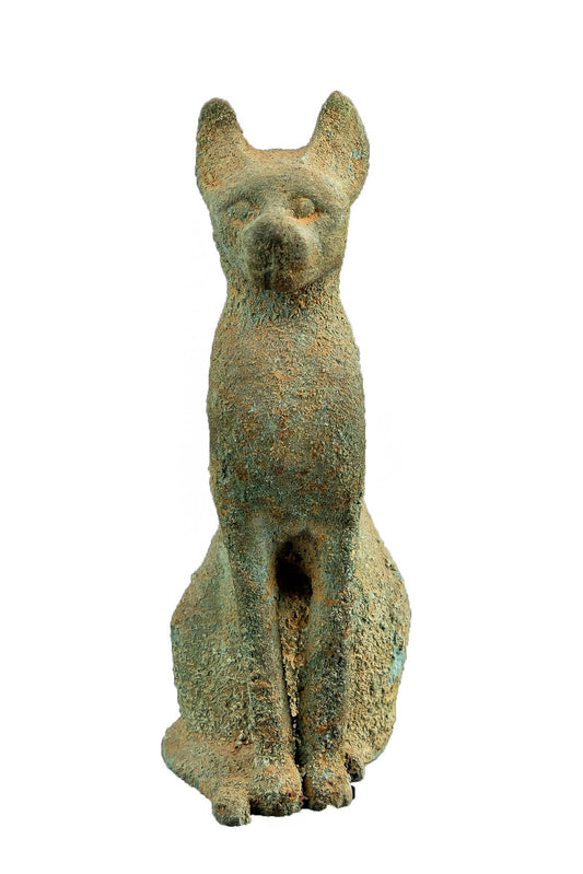 Ancient Egyptian statue of Bastet cat made of Bronze-Hand carved - made in Egypt