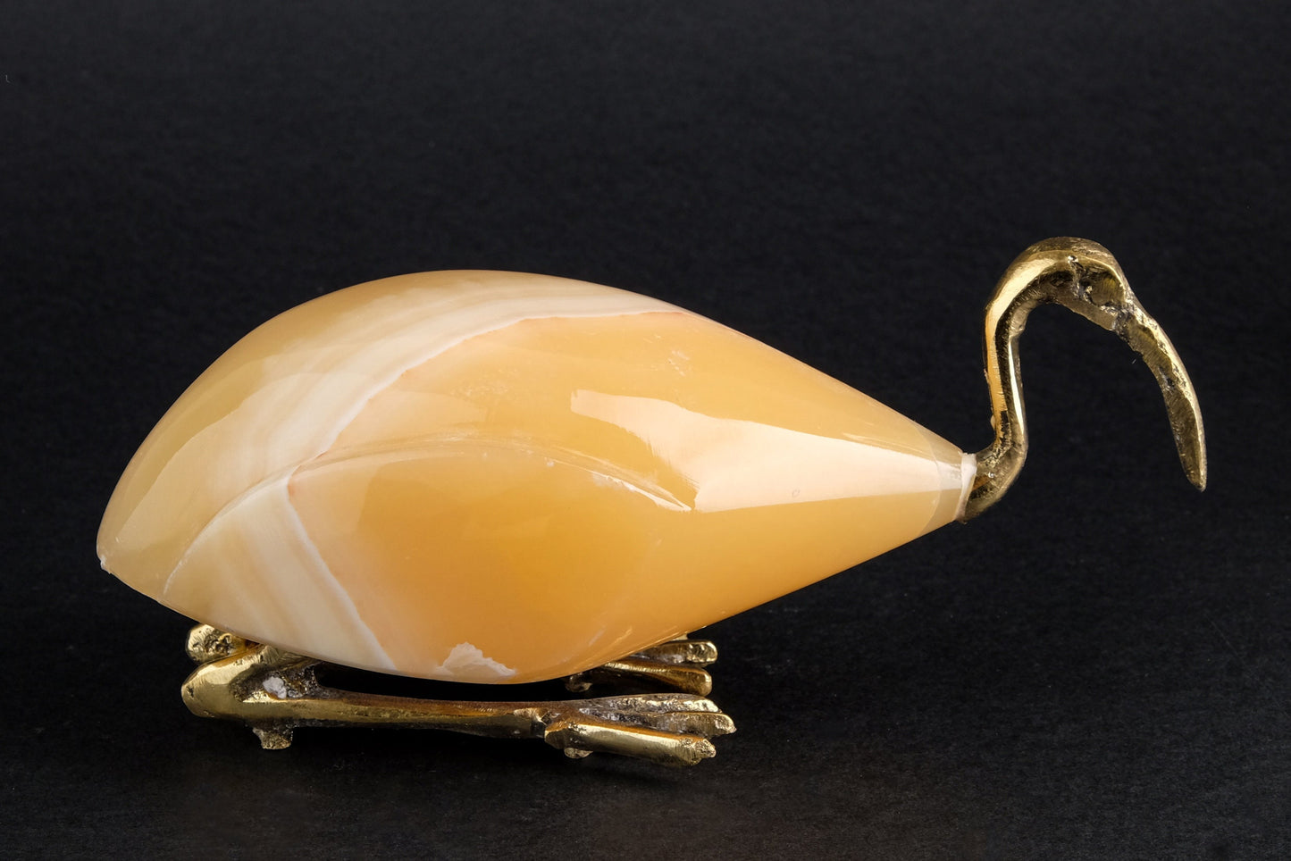 Thoth as The SACRED IBIS heavy Alabaster stone with Copper made in Egypt. He was depicted as an Ibis bird or a baboon