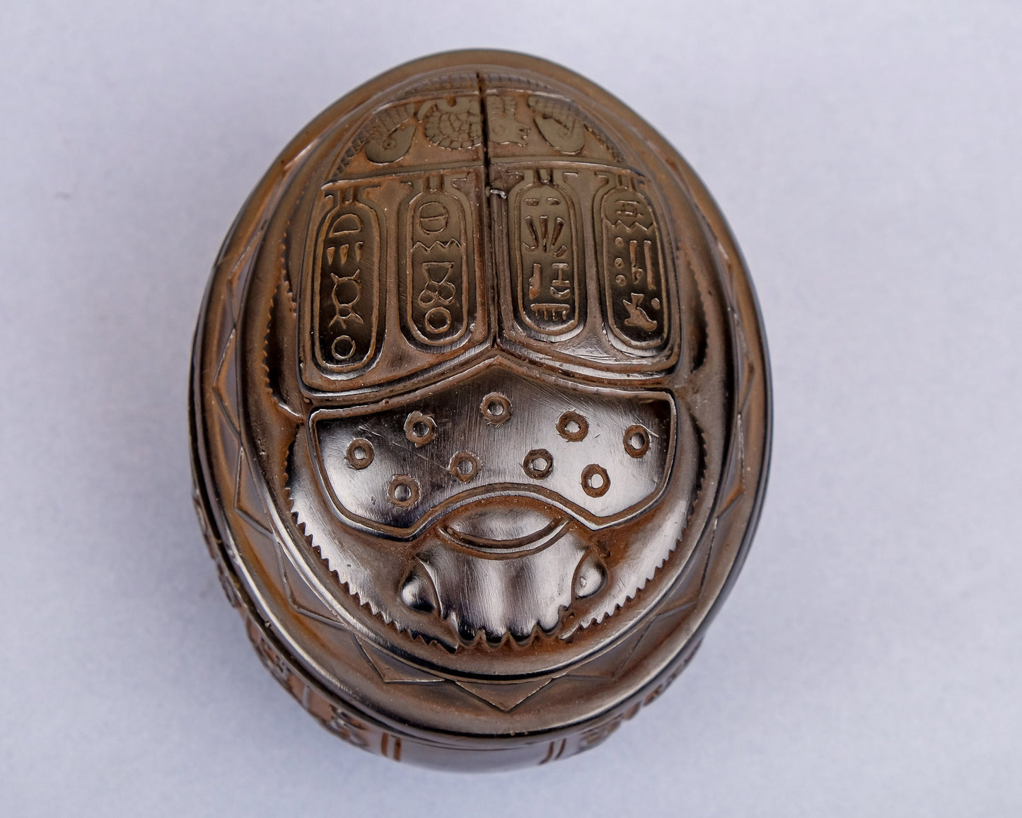 Fantastic Unique Ancient Egyptian Art Scarab as a Jewelry Box - Heavy black stone made in Egypt