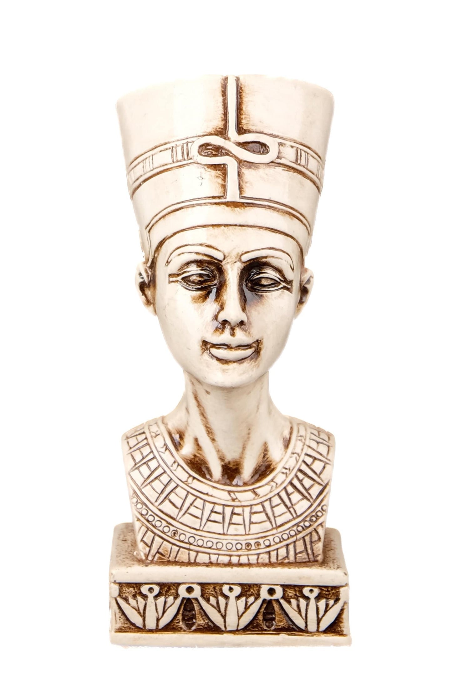 Statue of Egyptian Queen Nefertiti solid stone made in Egypt - Nefertiti was a queen of Egypt and wife of king Akhenaton