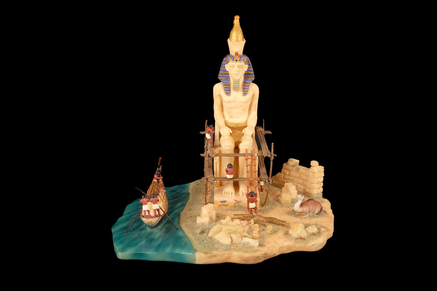 Amazing Maket for ancient pharaohs building second Ramesses made from limestone hand made in Egypt