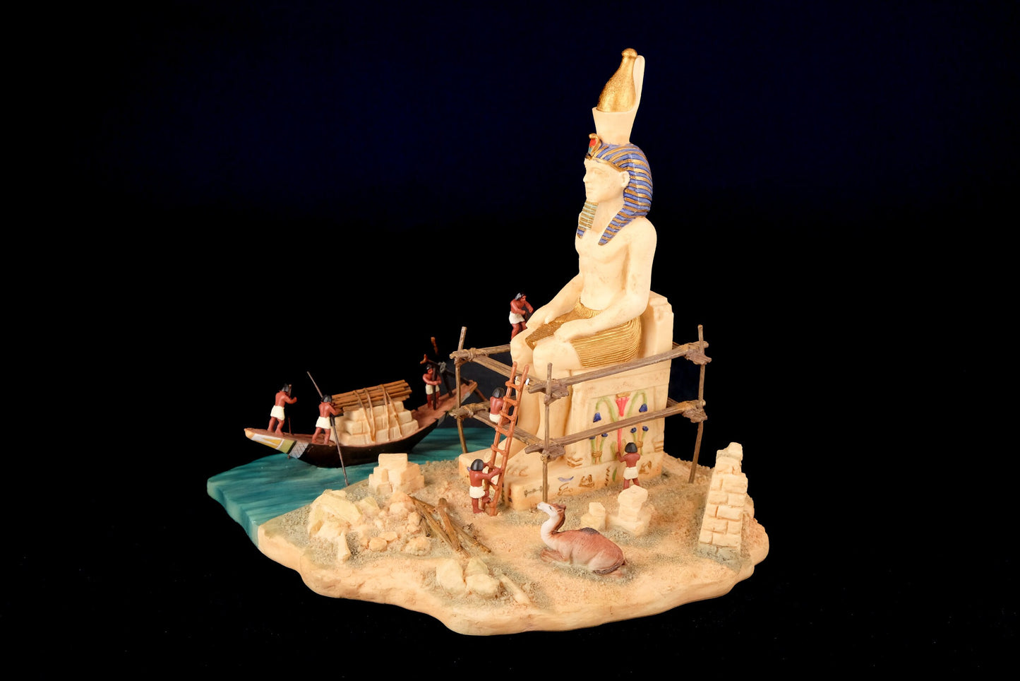 Amazing Maket for ancient pharaohs building second Ramesses made from limestone hand made in Egypt