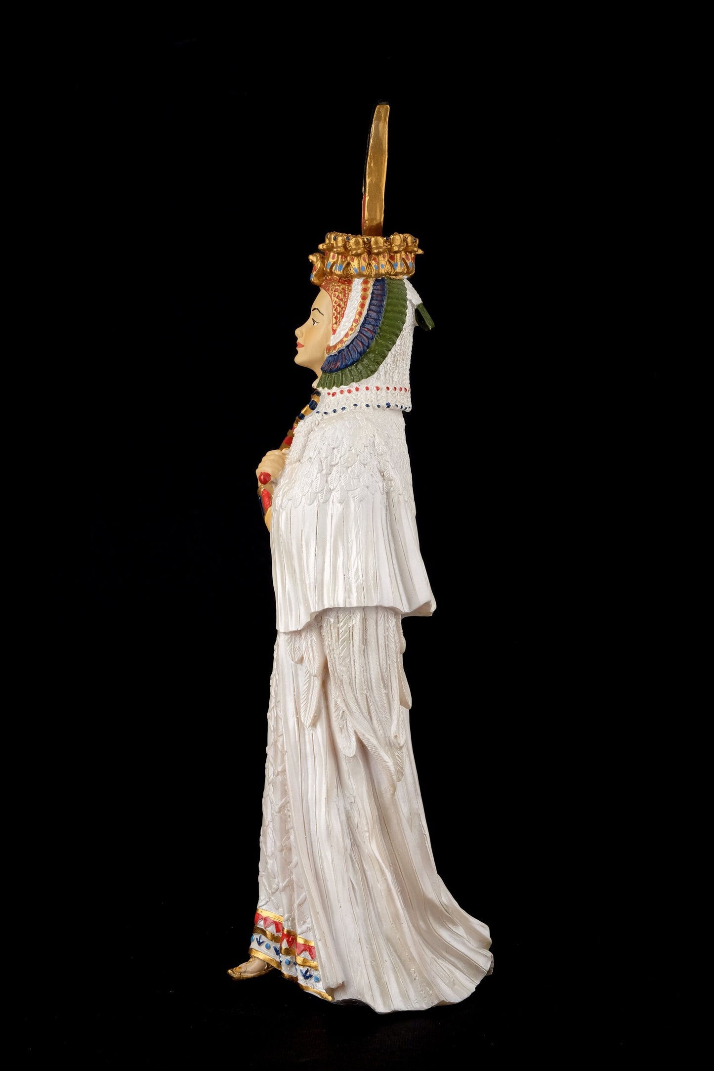 Unique Statue of Egyptian Queen Cleopatra hand painted made in Egypt