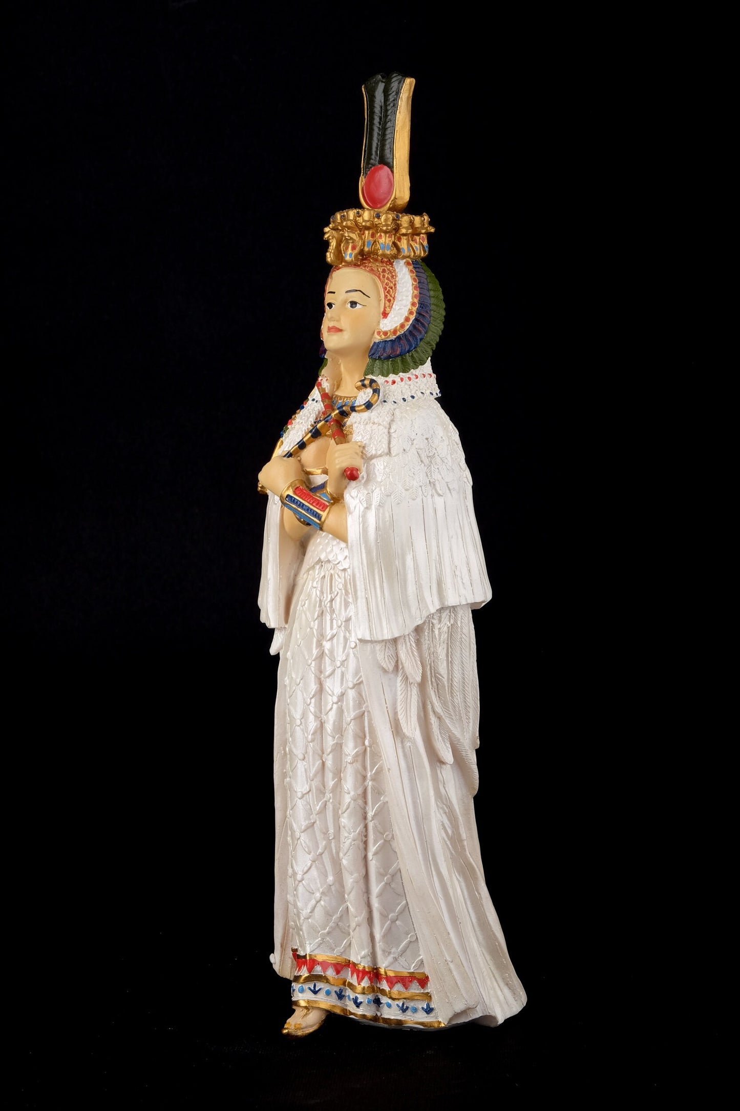 Unique Statue of Egyptian Queen Cleopatra hand painted made in Egypt