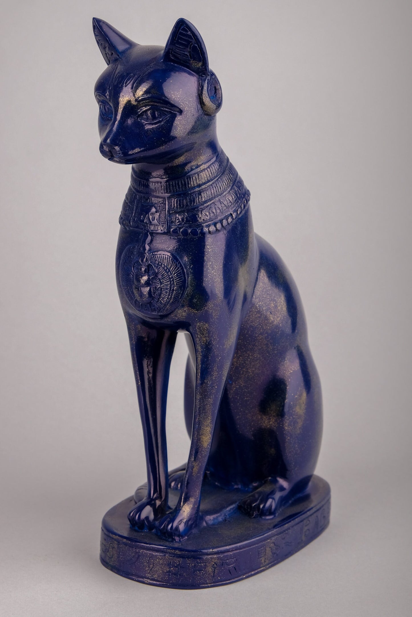 Hand-carved Bastet goddess statue - home decor cat - pharaonic Cat- Egyptian Bastet