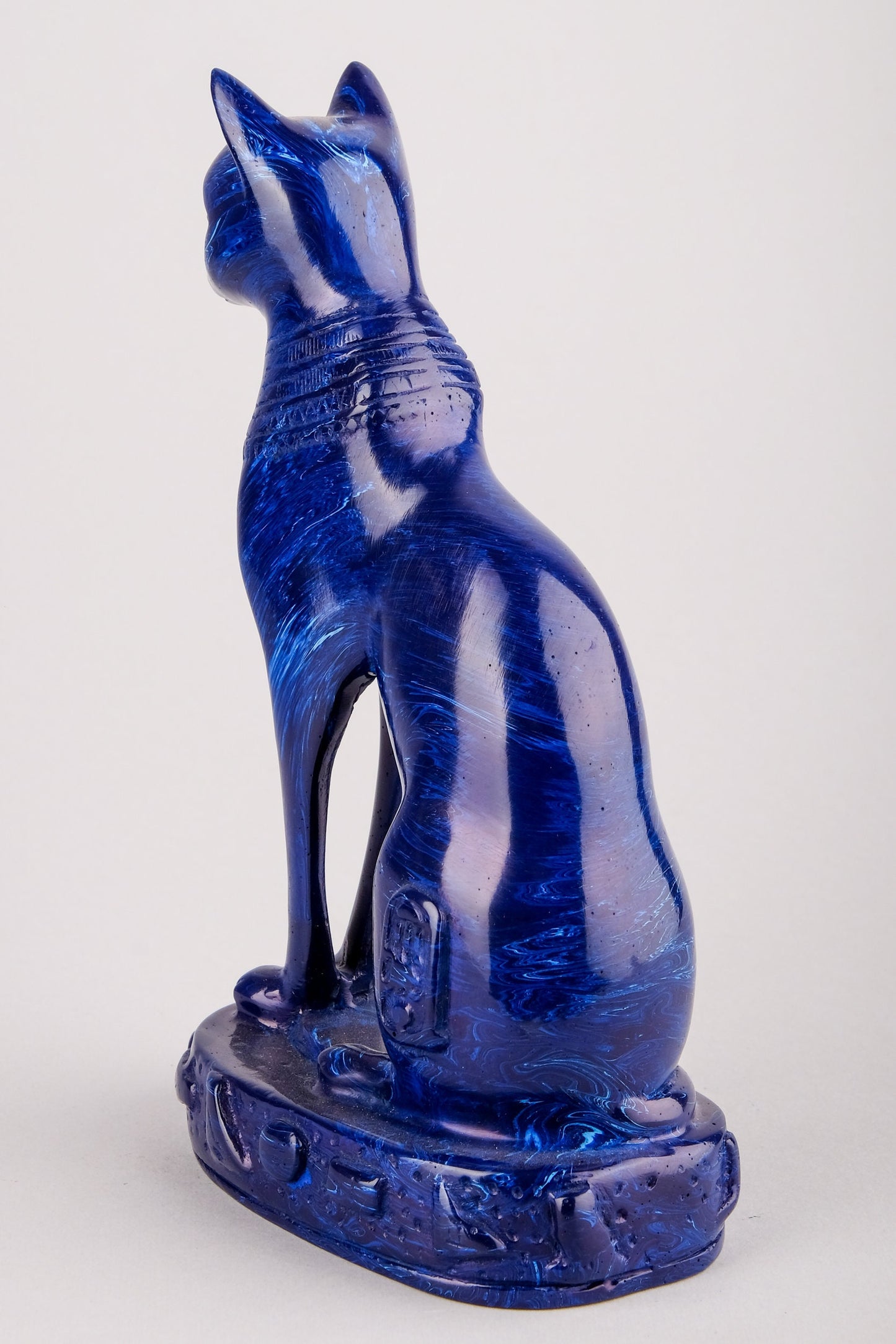 Hand-carved Bastet goddess statue - home decor cat - pharaonic Cat- Egyptian Baste