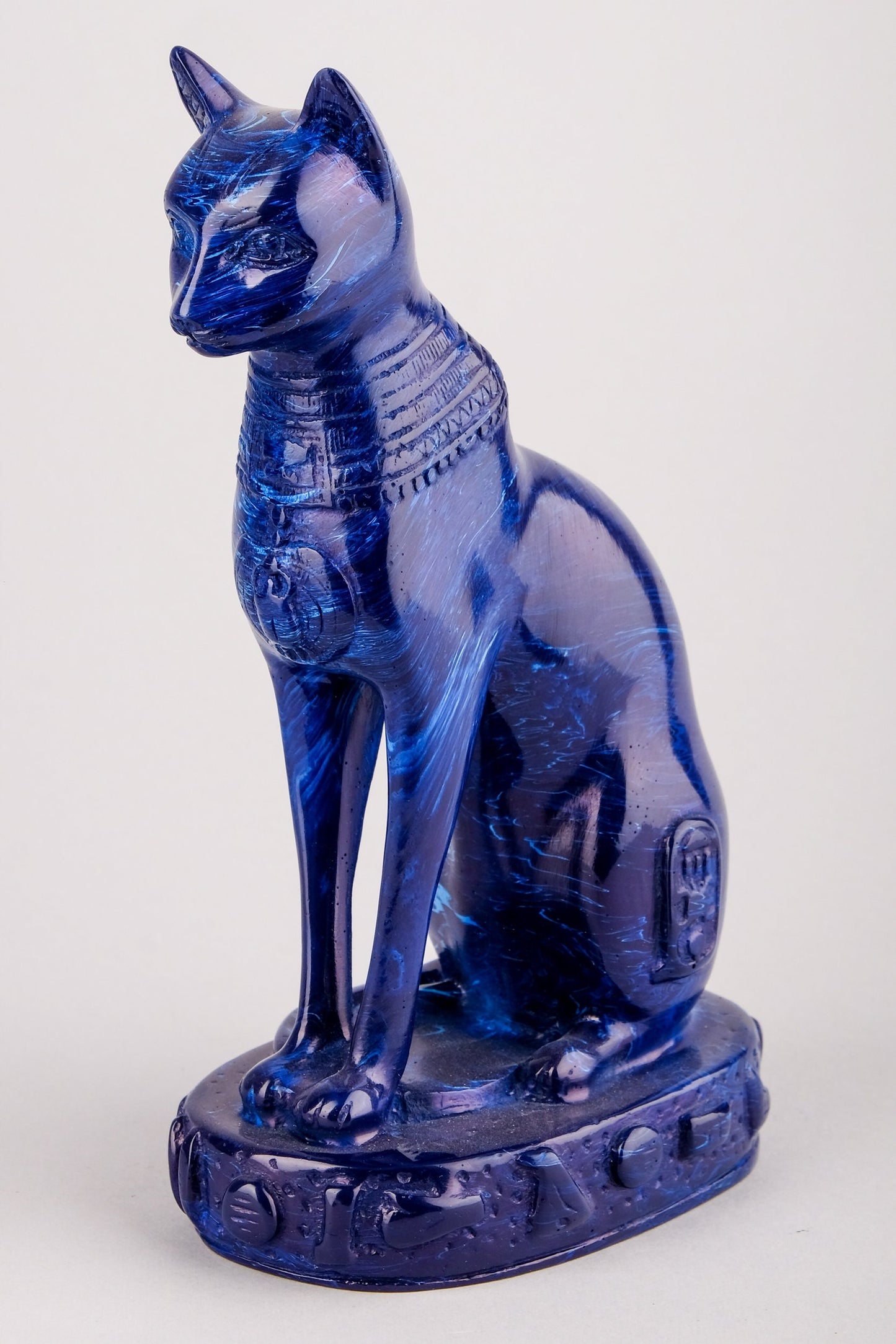 Hand-carved Bastet goddess statue - home decor cat - pharaonic Cat- Egyptian Baste