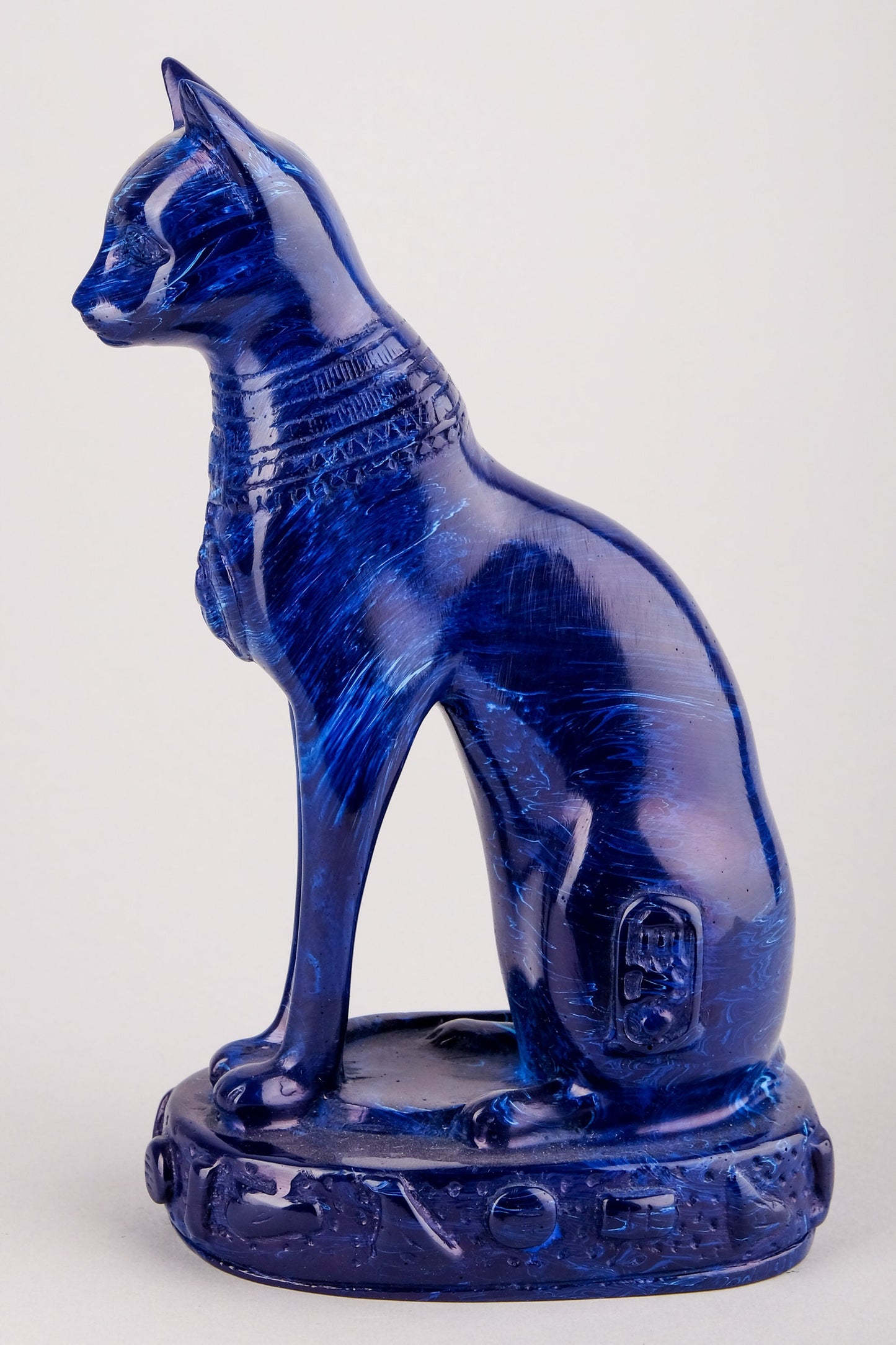 Hand-carved Bastet goddess statue - home decor cat - pharaonic Cat- Egyptian Baste