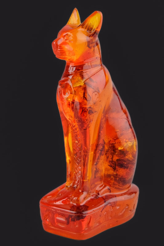 Statue of Egyptian goddess Bastet cat vintage statue - home decor cat - pharaonic Cat- Egyptian Bastet made in Egypt