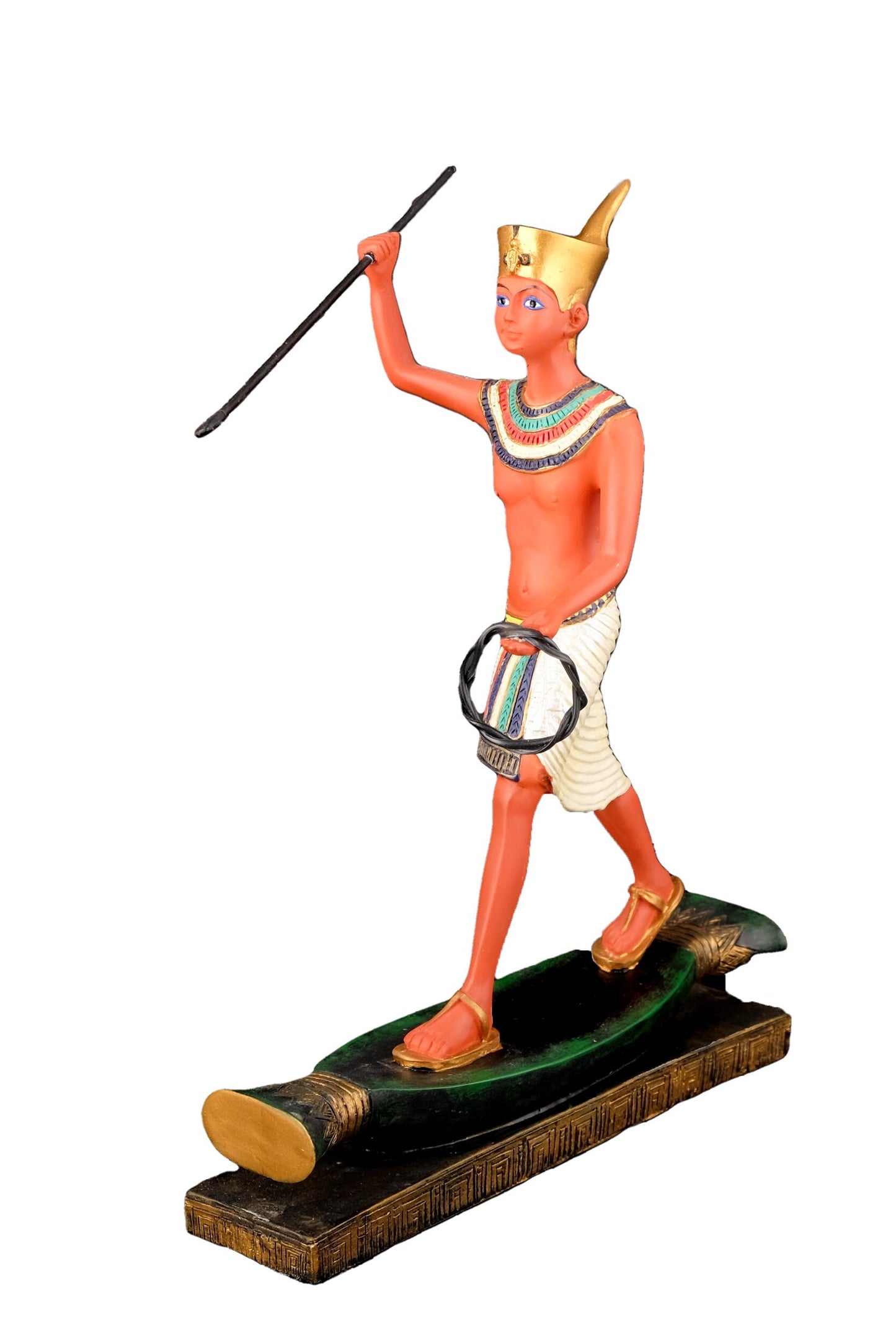 Amazing Egyptian statue of king Tutankhamun fisherman hand painted replica statue made in Egypt