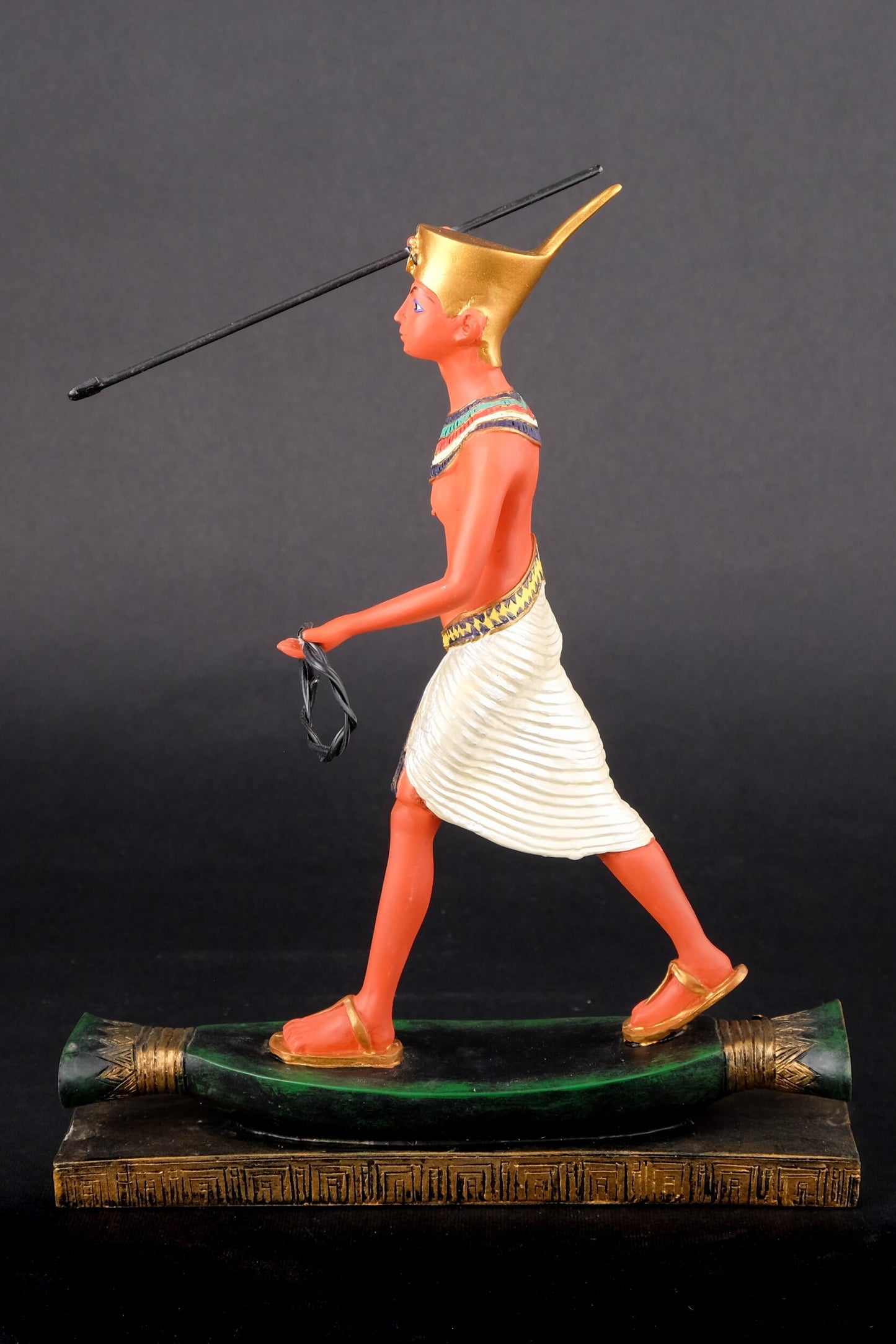 Amazing Egyptian statue of king Tutankhamun fisherman hand painted replica statue made in Egypt