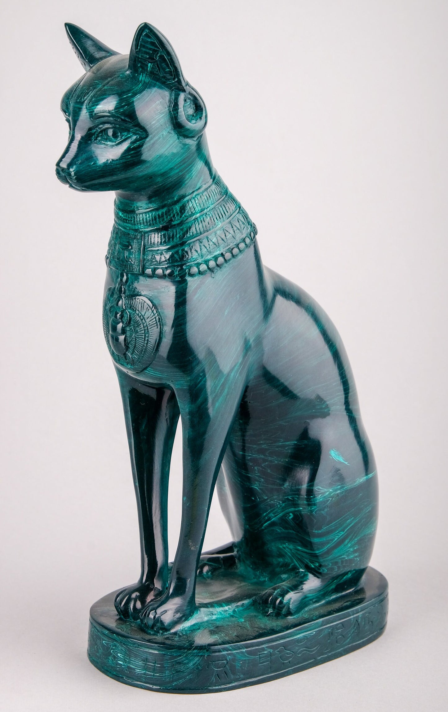 Hand-carved Bastet goddess statue - home decor cat - pharaonic Cat- Ancient Egyptian Bastet made in Egypt