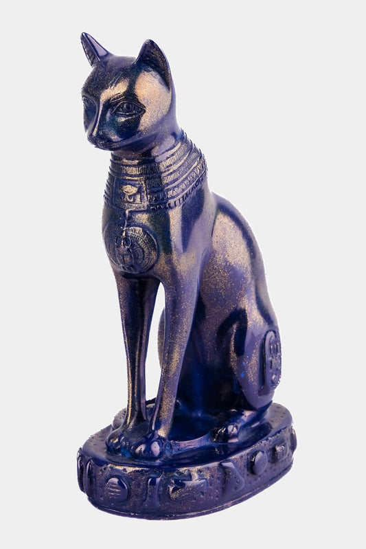 Hand-carved Bastet goddess statue - home decor cat - pharaonic Cat- Egyptian Bastet Made in Egypt