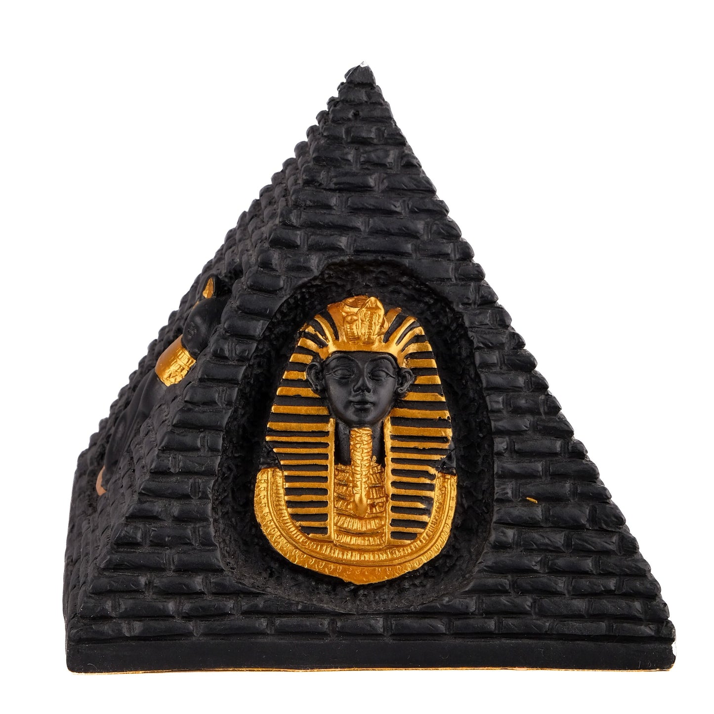 Ancient Egyptian pyramid Art pharaonic inscriptions black and gold made in Egypt