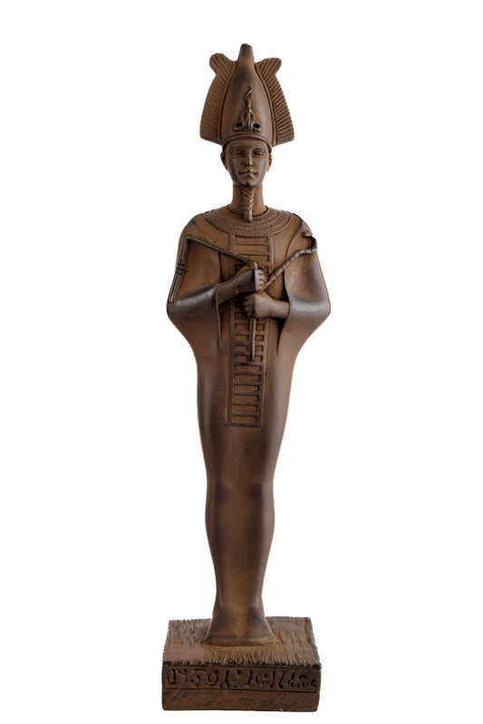 Statue god Osiris lord of the dead Matt finish made in Egypt. The first one associated with a mummy wrap