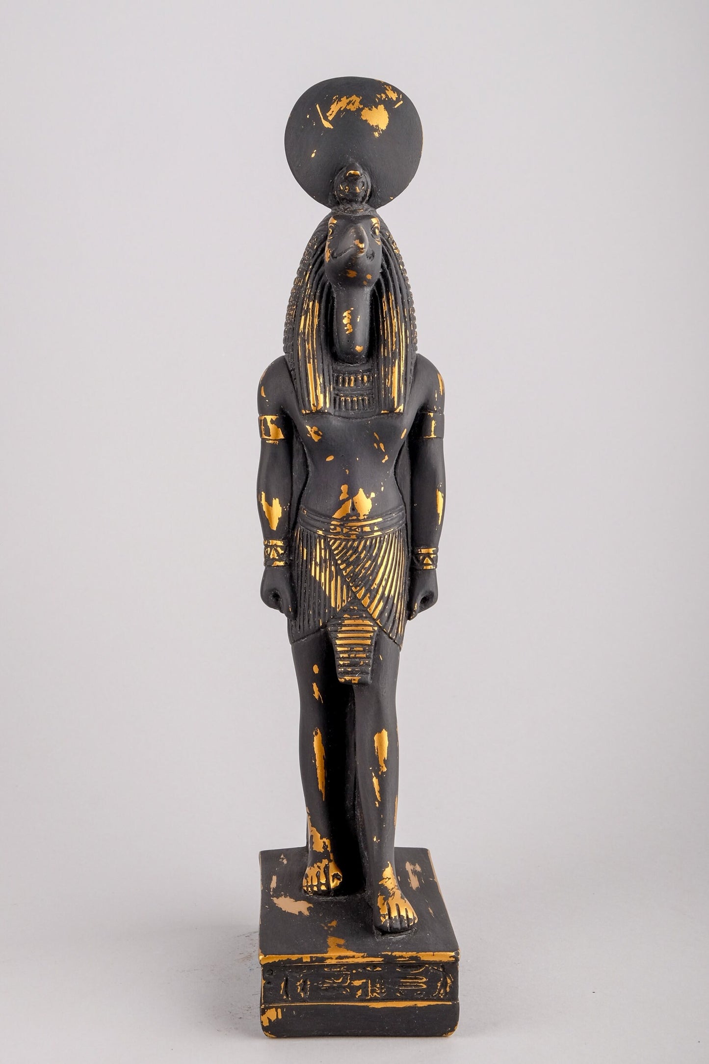 Ancient Egyptian statue of Thoth God of moon, magic, and master of knowledge - Handcrafted in acombination of gold and black Made in Egypt