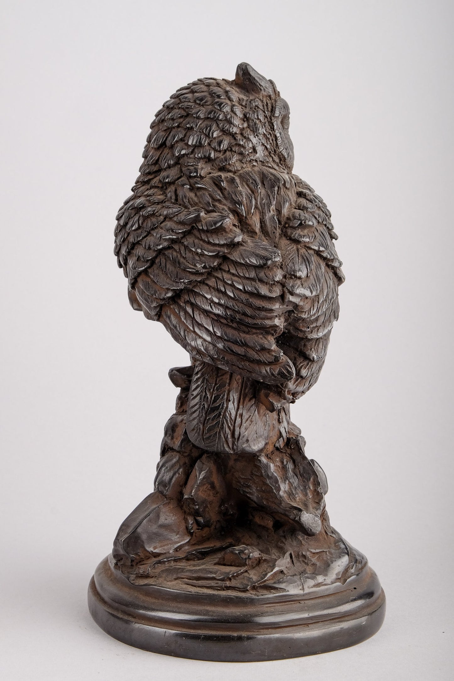 Chilling pharaoh Owl - The Keen-Sighted Hunters-Replica Handmade Altar statue from black basalt stone - made in Egypt