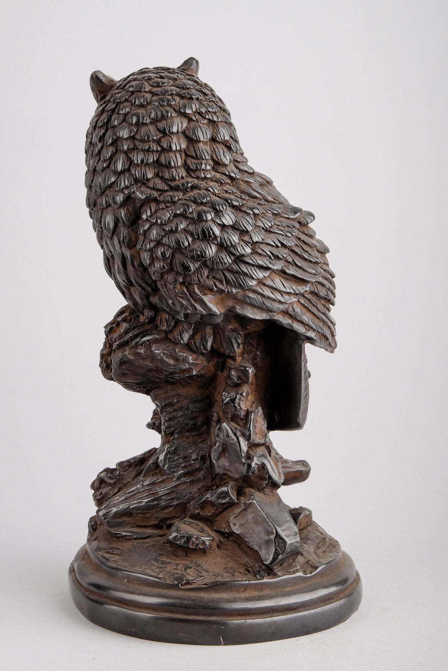 Chilling pharaoh Owl - The Keen-Sighted Hunters-Replica Handmade Altar statue from black basalt stone - made in Egypt