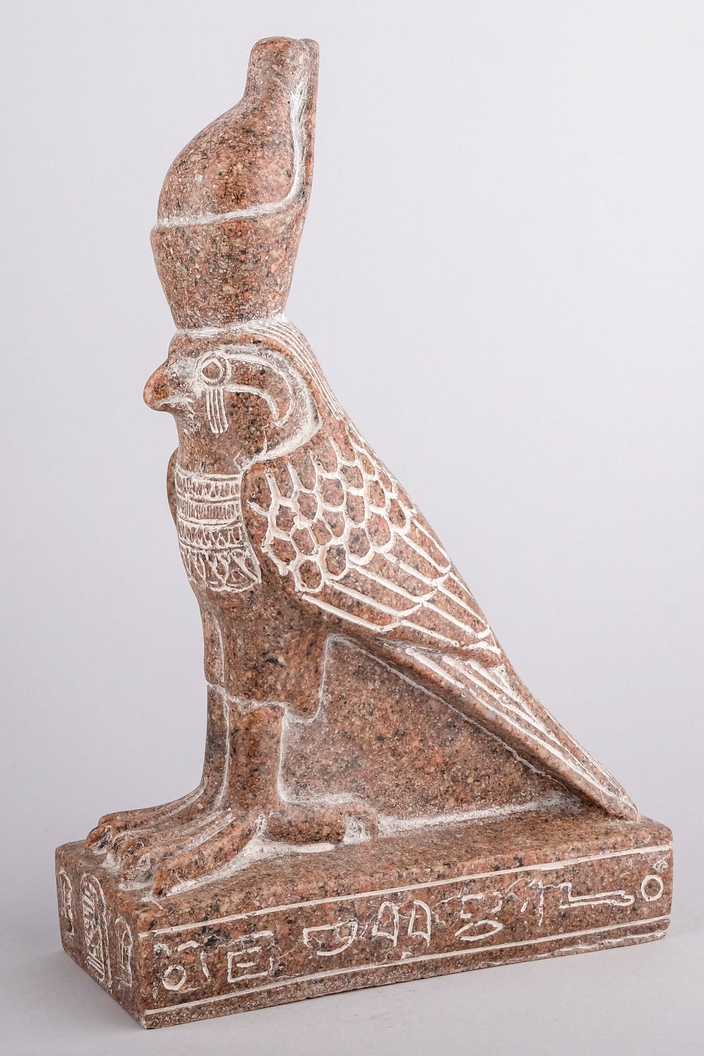 Statue of Horus Falcon Bird sculpture large granite stone made in Egypt