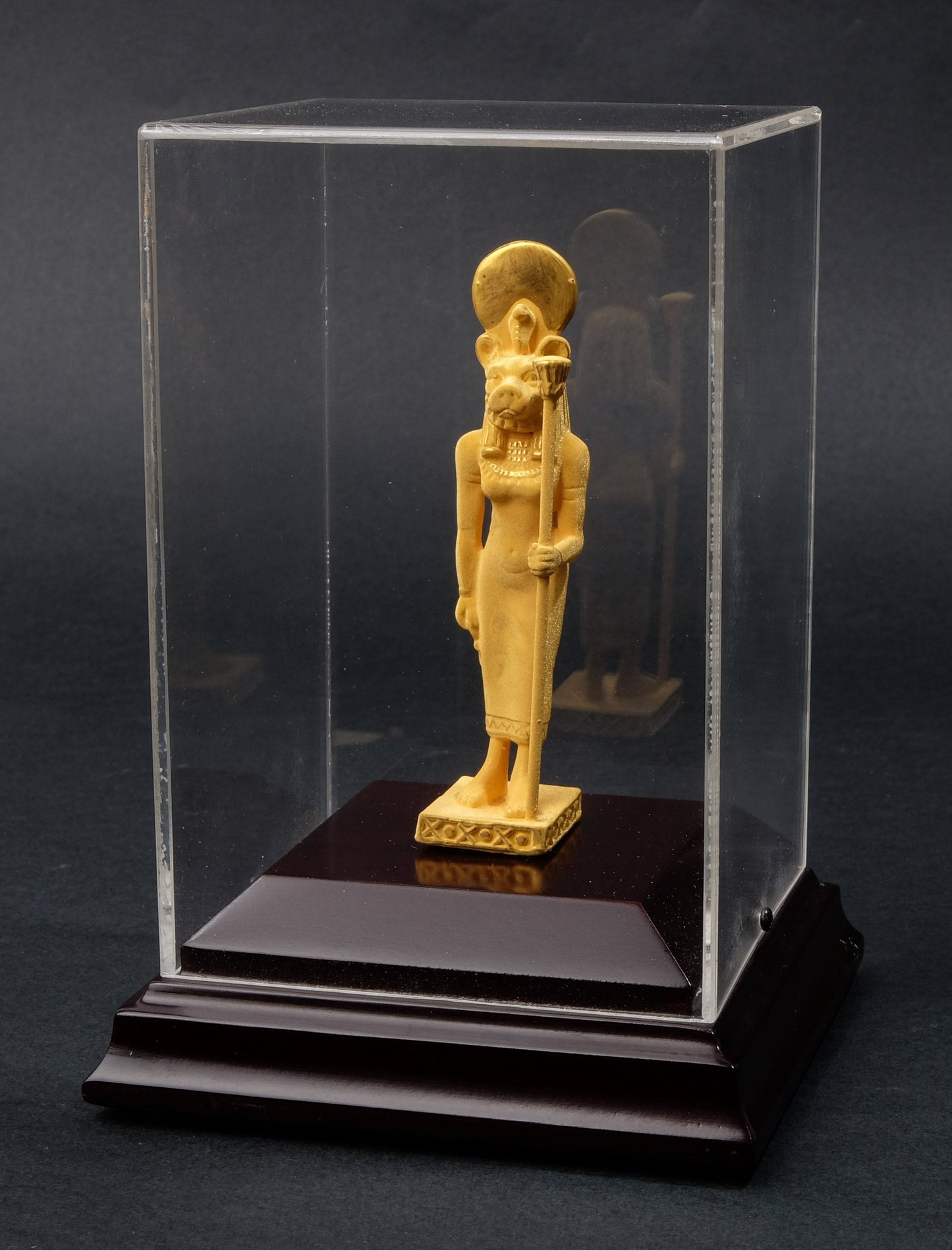 Amazing Glass Box of Sekhmet symbol of war made in Egypt