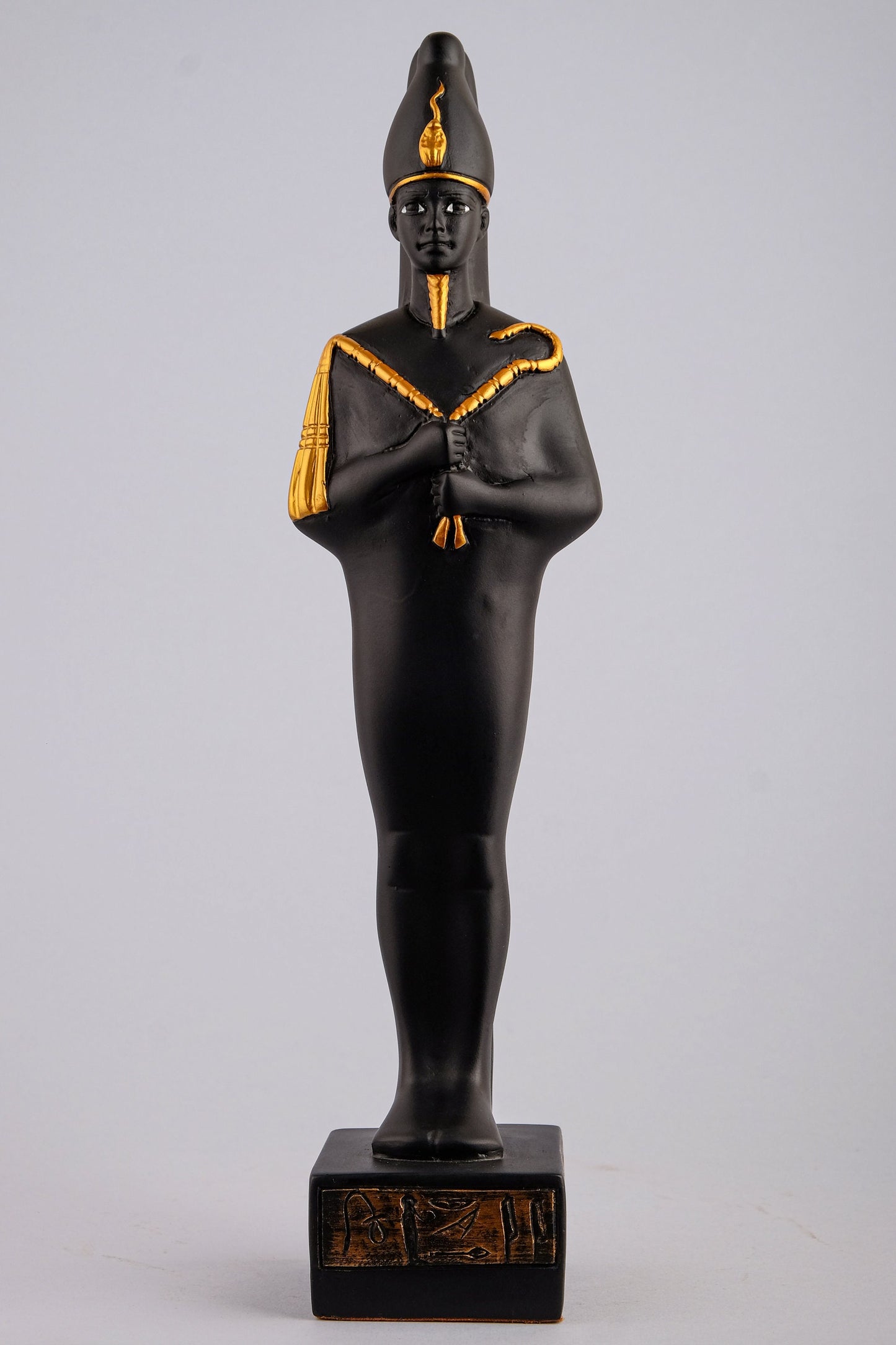 Statue of Osiris Lord of the dead and The first one associated with a mummy wrap Large statue Egyptian Art hand crafted made in Egypt