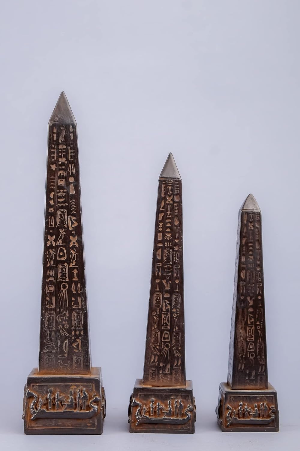 Unique Ancient Egyptian Handmade Obelisk sculpture black made in Egypt