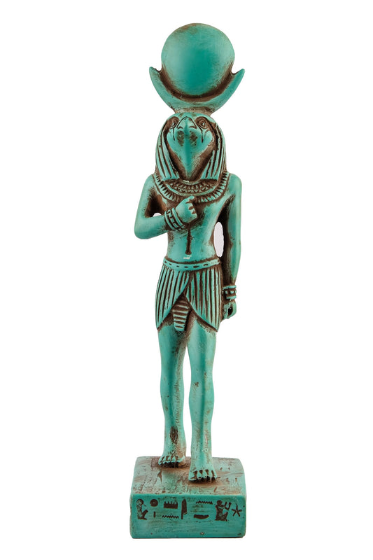 Ancient Egyptian statue of sun Ra Harakhte made in Egypt