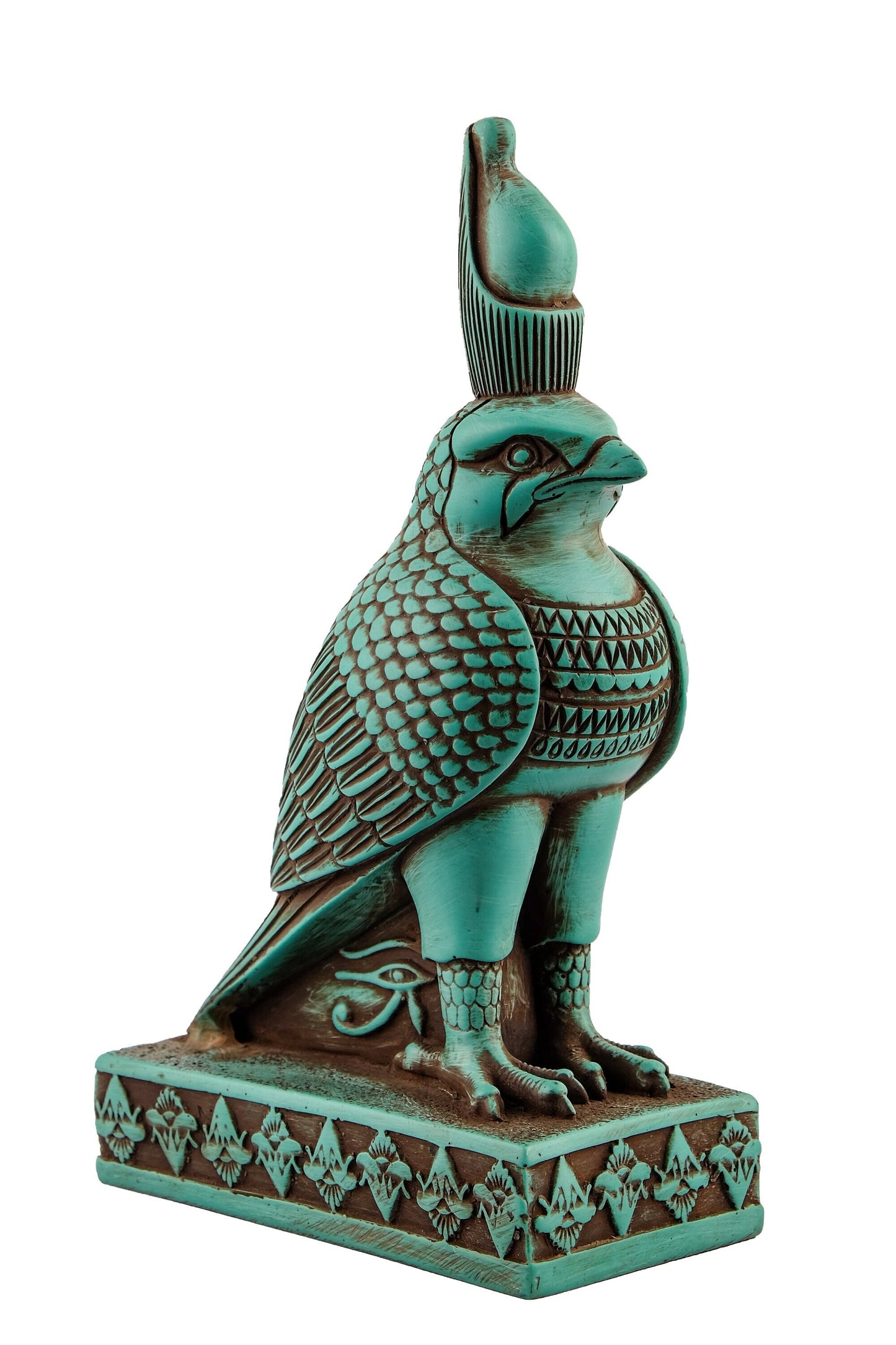 Statue of Egyptian art hand painted Horus