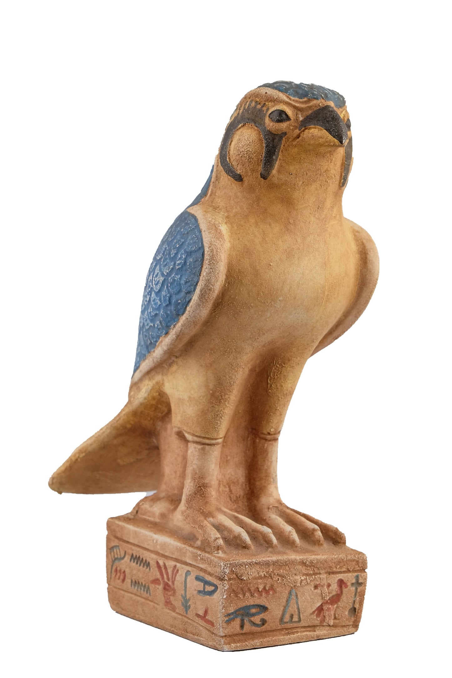 Statue of Horus god Falcon Bird sculpture heavy stone made in Egypt