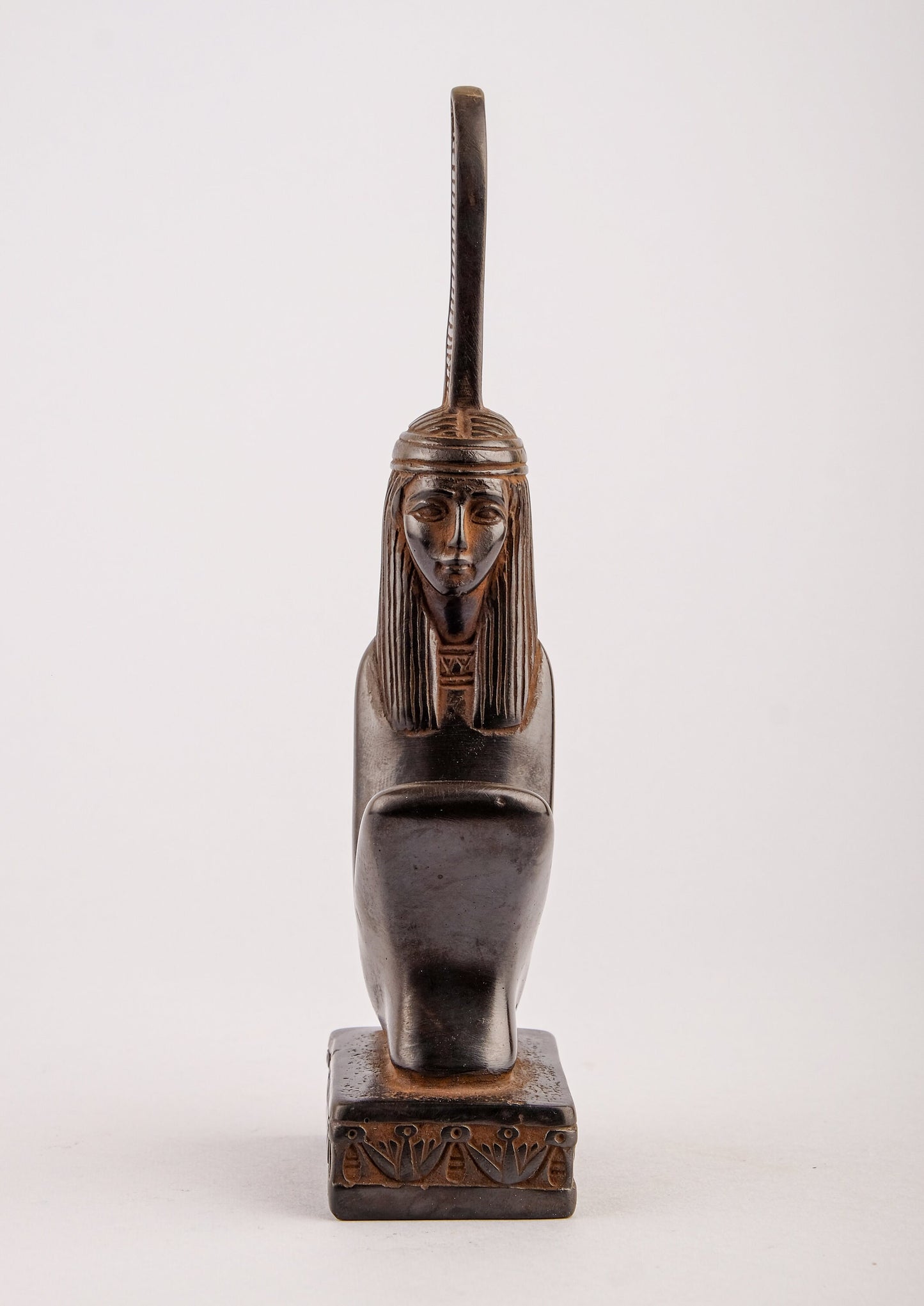 Unique ancient Egyptian statue Maat Goddess of Balance and Truth black Figurine handmade Egyptian art Altar statue made in Egypt