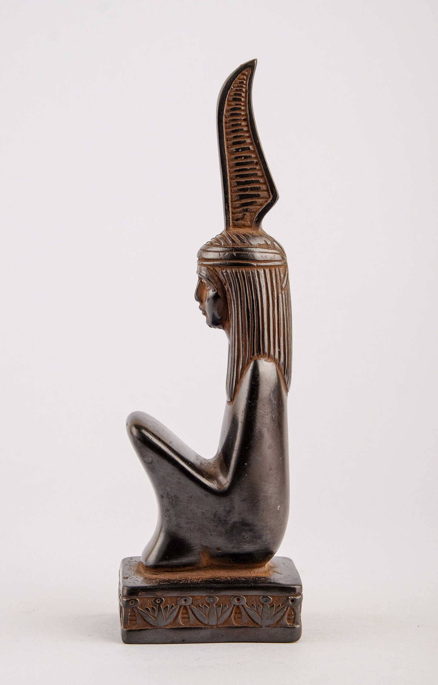 Unique ancient Egyptian statue Maat Goddess of Balance and Truth black Figurine handmade Egyptian art Altar statue made in Egypt