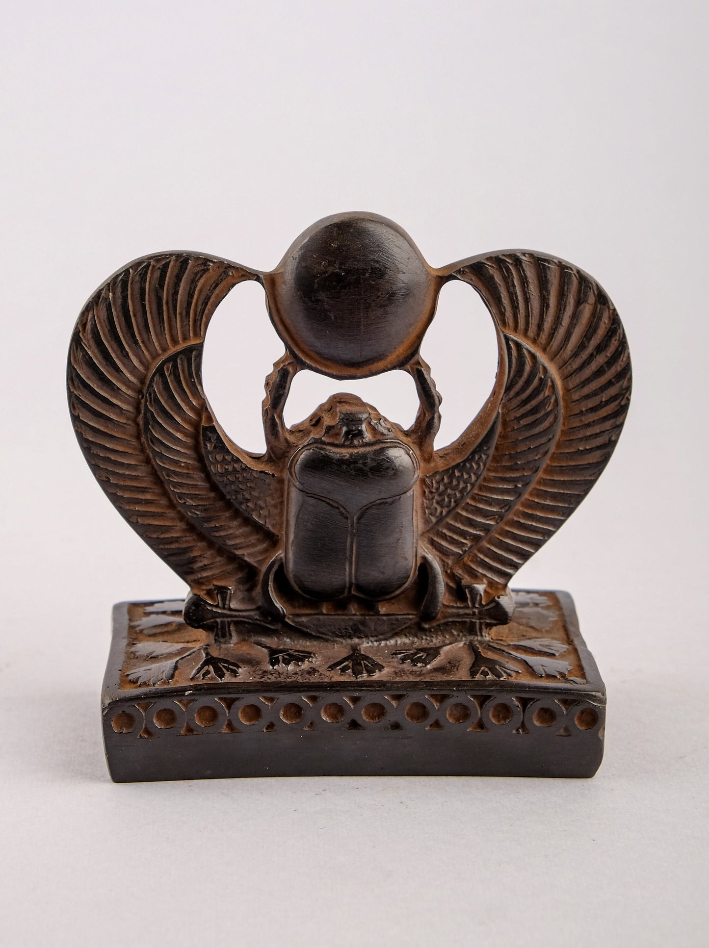 Egyptian Art Winged Sacred SCARAB Beetle Khepri Small black made in Egypt