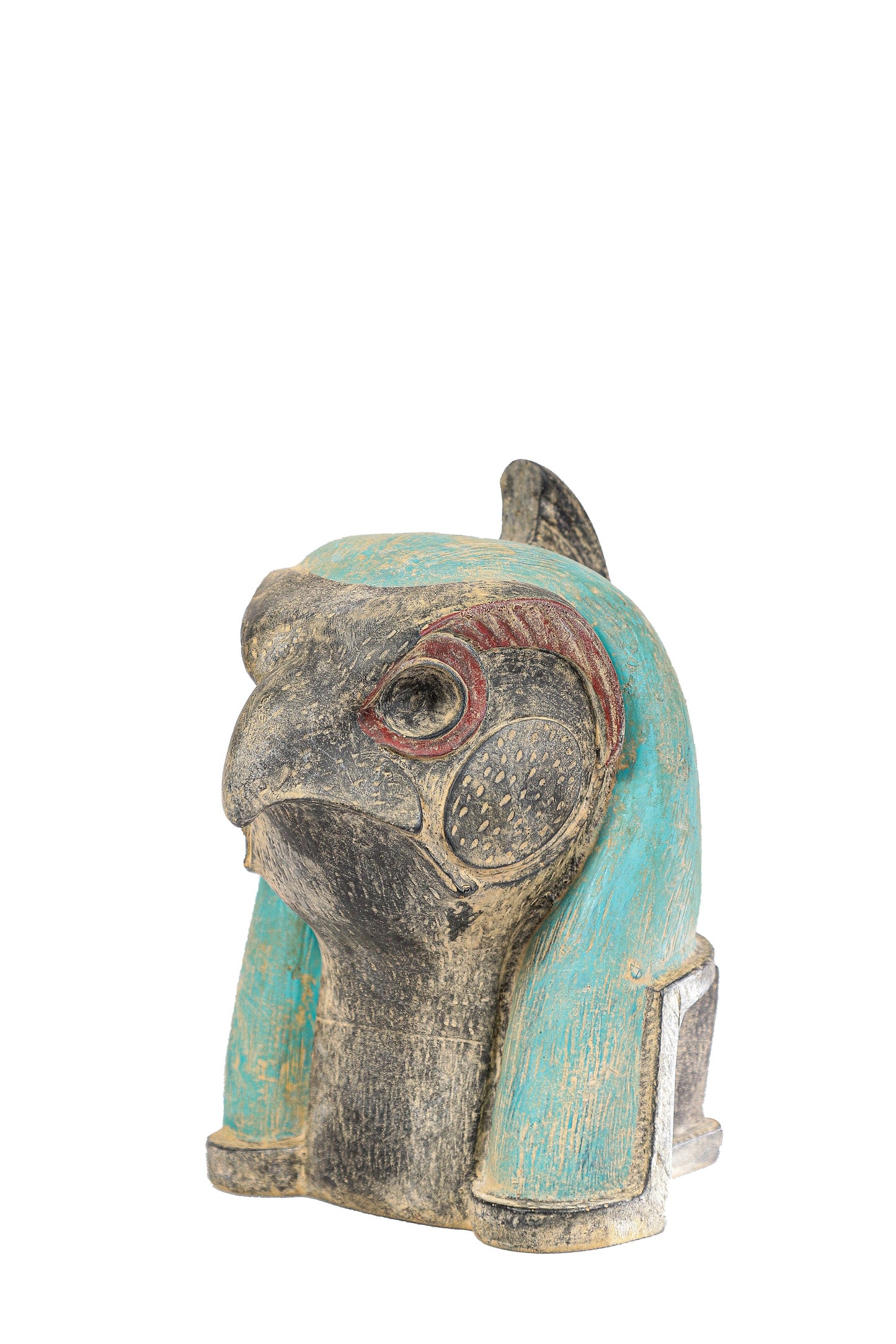 Statue of Egyptian Falcon Bird Horus heavy stone made in Egypt