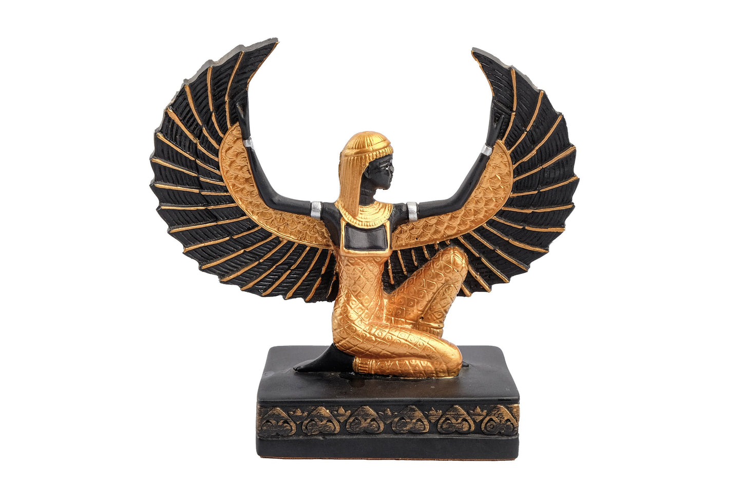 Egyptian statue of Isis wings symbol of fertility