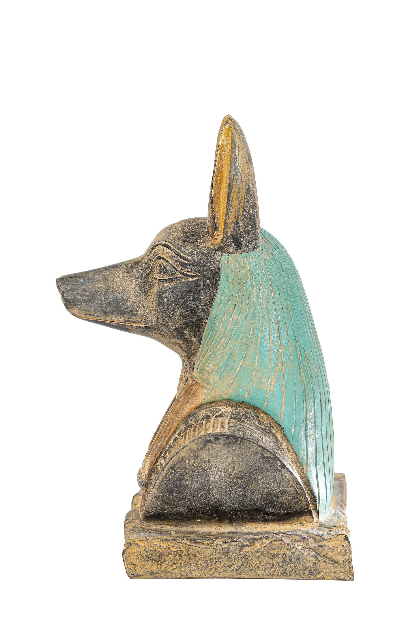 Amazing Anubis jackal Head the god of afterlife and mummification Replica Altar statue made with Egyptian soul