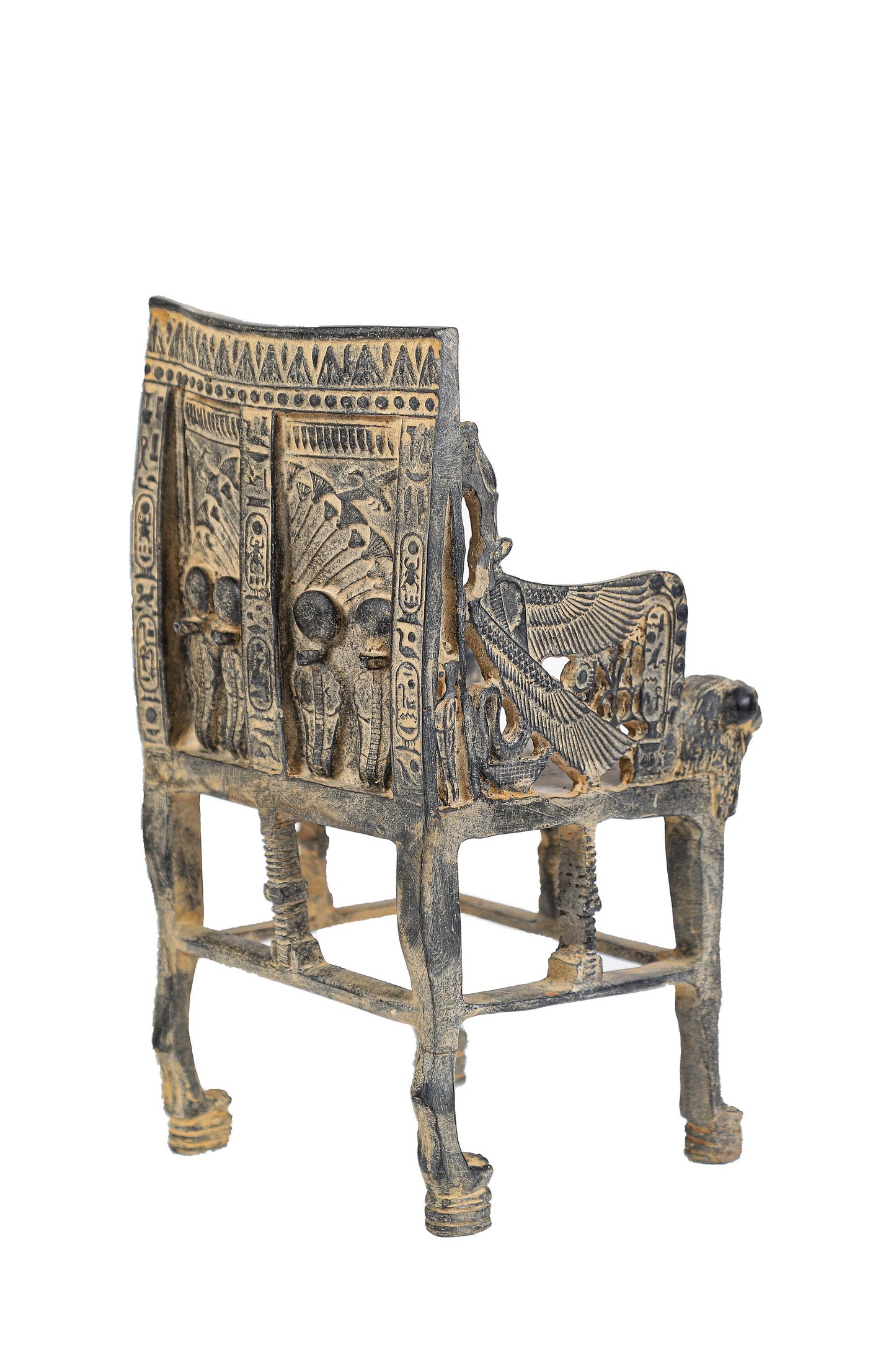 Gorgeous King Tutankhamun Throne - Egyptian decoration - old style Replica - handmade - made in Egypt