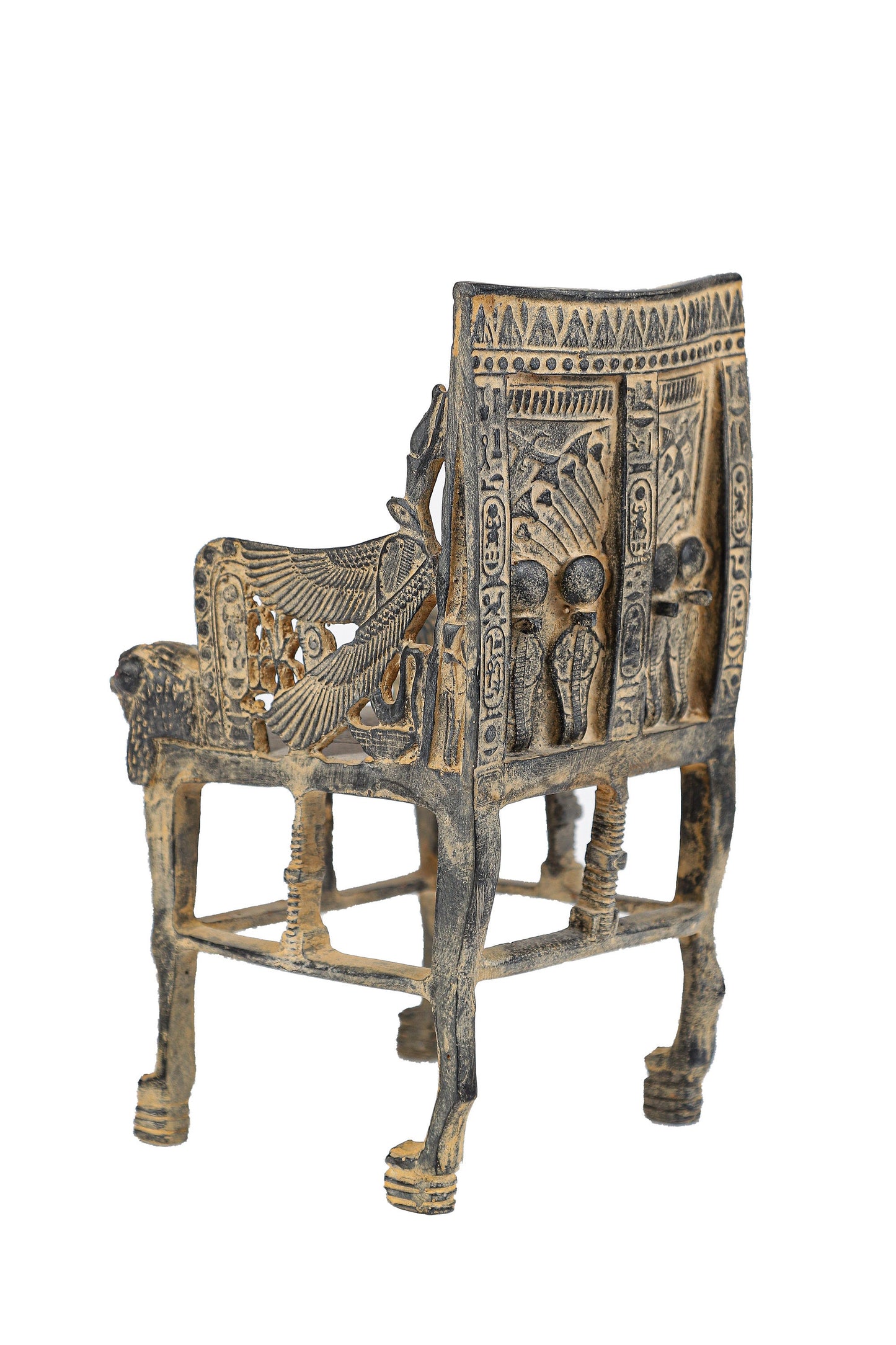 Gorgeous King Tutankhamun Throne - Egyptian decoration - old style Replica - handmade - made in Egypt