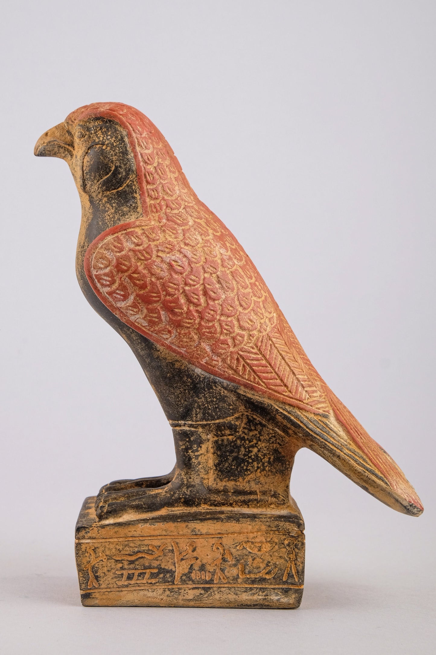 Statue of Horus god Falcon Bird heavy stone made in Egypt