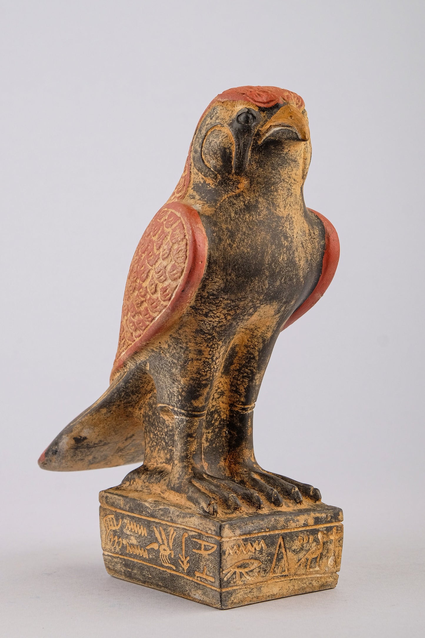 Statue of Horus god Falcon Bird heavy stone made in Egypt