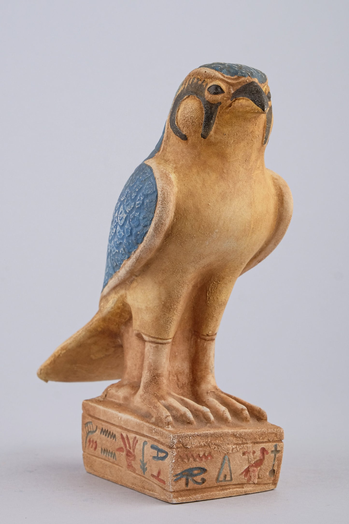 Statue of Horus god Falcon Bird sculpture heavy stone made in Egypt