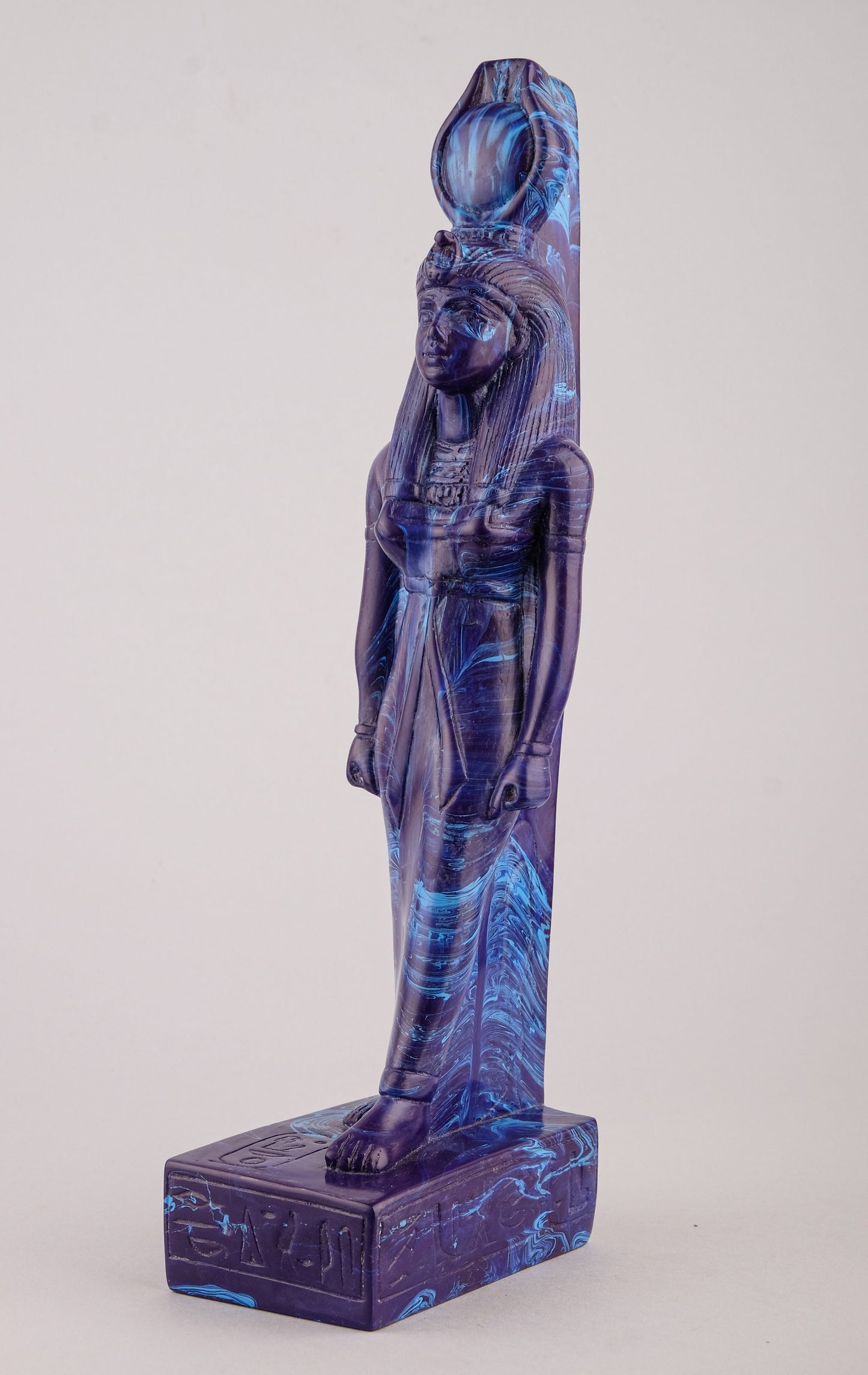 Ancient Egyptian Blue statue of Isis made in Egypt