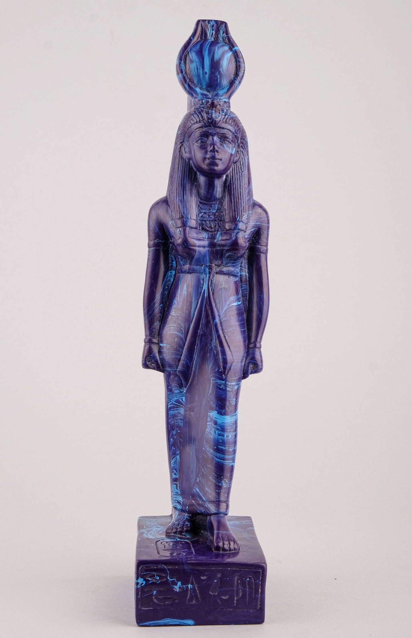 Ancient Egyptian Blue statue of Isis made in Egypt