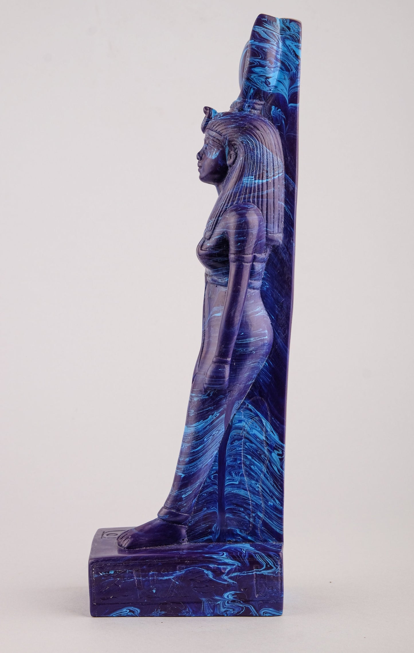 Ancient Egyptian Blue statue of Isis made in Egypt