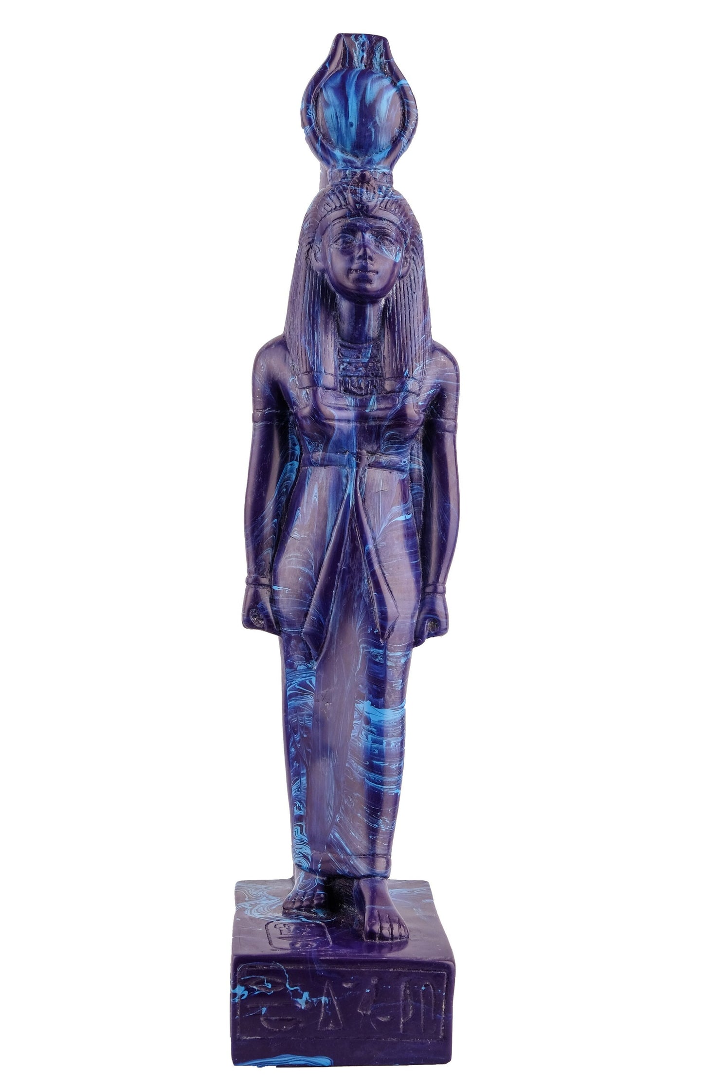 Ancient Egyptian Blue statue of Isis made in Egypt