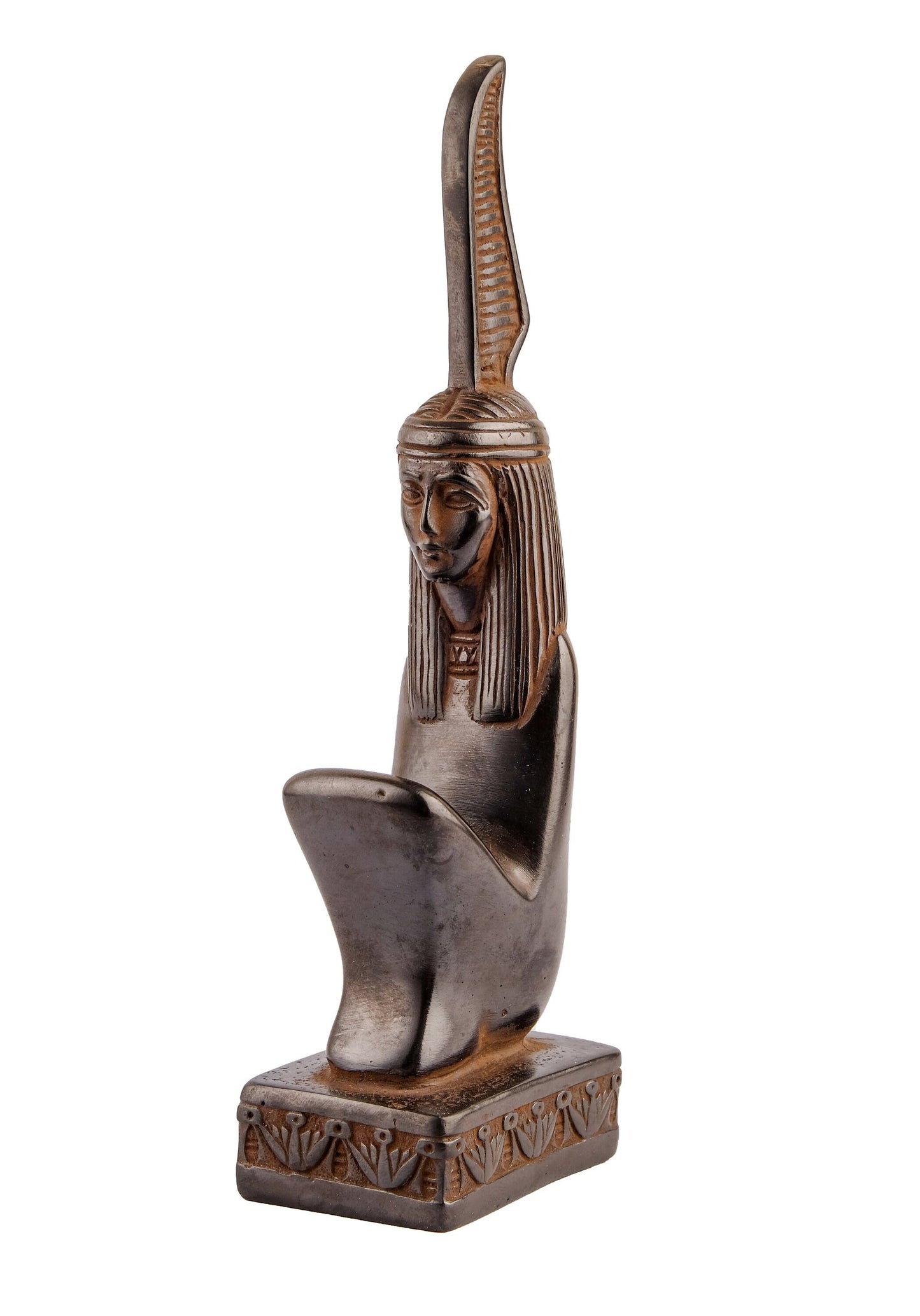 Unique ancient Egyptian statue Maat Goddess of Balance and Truth black Figurine handmade Egyptian art Altar statue made in Egypt