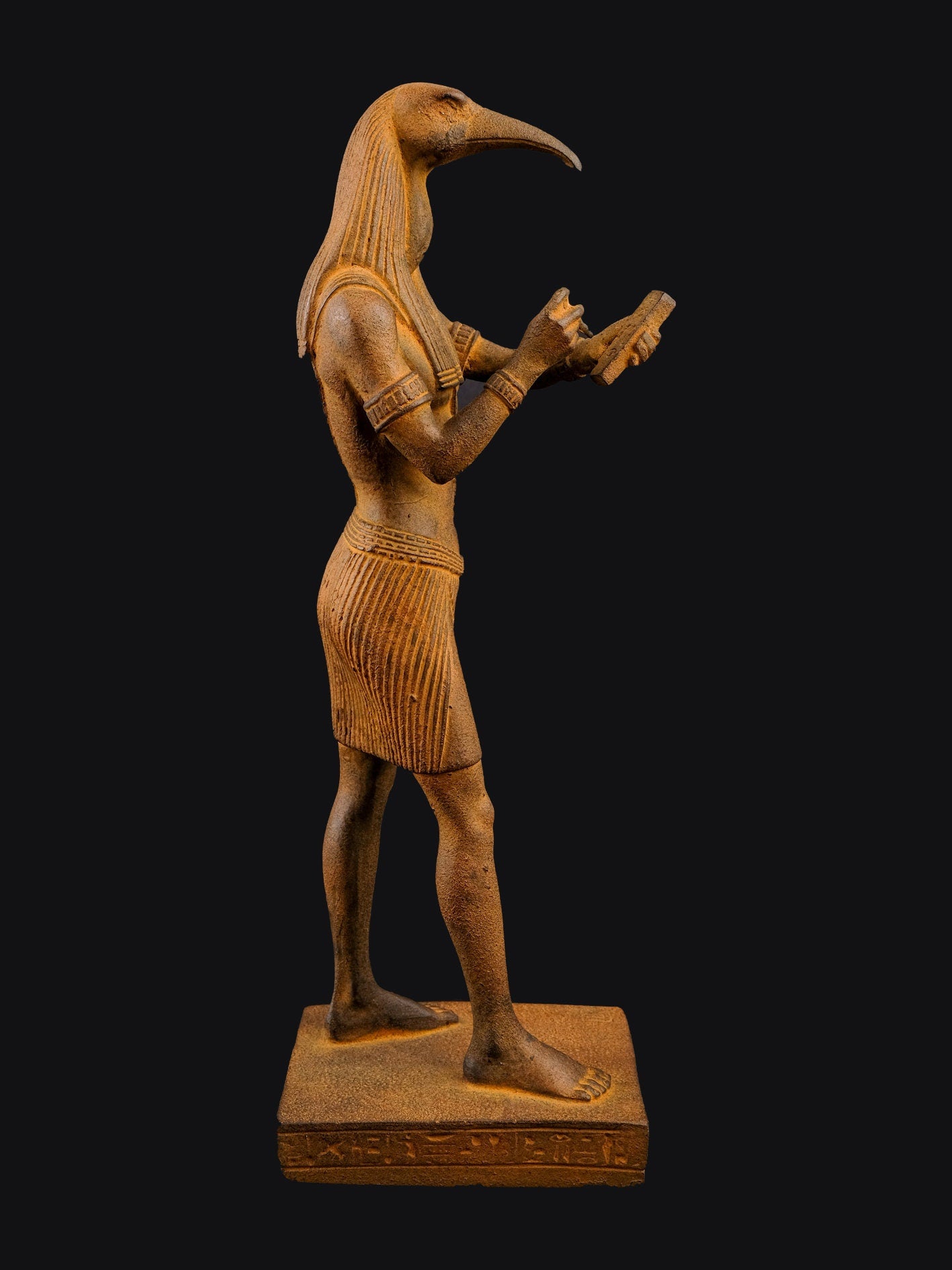 Egyptian statue of Thoth God of moon, magic, and master of knowledge